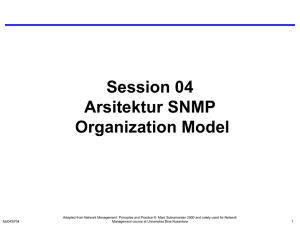 Session 04 Arsitektur SNMP Organization Model