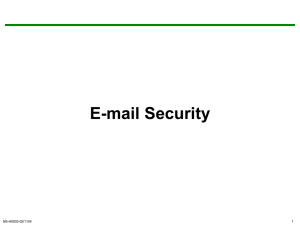 E-mail Security NS-H0503-02/1104 1