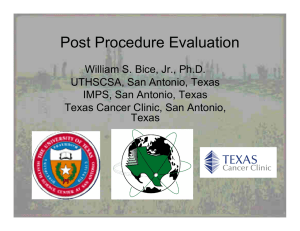 Post Procedure Evaluation