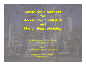 Monte Carlo Methods for Accelerator Simulation and