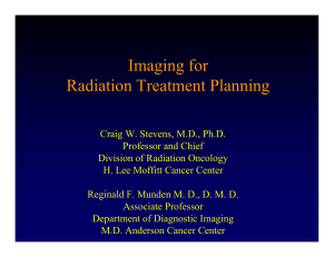 Imaging for Radiation Treatment Planning