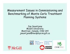 Measurement Issues in Commissioning and Benchmarking of Monte Carlo Treatment Planning Systems