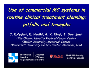Use of commercial MC systems in routine clinical treatment planning: