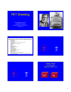 PET Shielding 1 Design Values Annual Limits