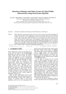 Detection of Damage and Failure Events of Critical Public Iris Tien