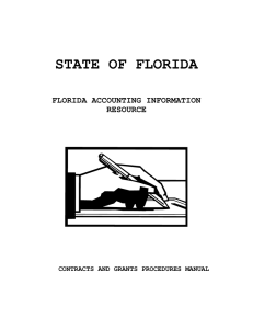 STATE OF FLORIDA  FLORIDA ACCOUNTING INFORMATION RESOURCE