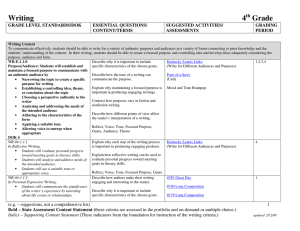 Writing 4 Grade