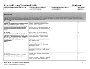 Practical Living/Vocational Skills 5th Grade