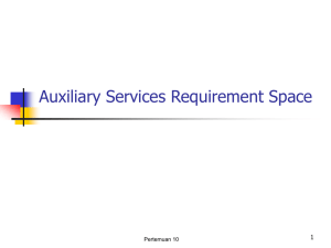 Auxiliary Services Requirement Space 1 Pertemuan 10