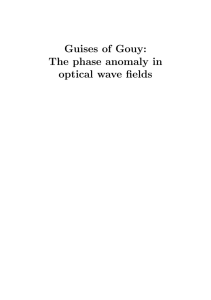 Guises of Gouy: The phase anomaly in optical wave fields