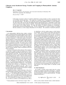 Coherent versus Incoherent Energy Transfer and Trapping in Photosynthetic Antenna Complexes