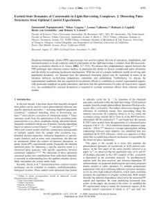 Excited-State Dynamics of Carotenoids in Light-Harvesting Complexes. 2. Dissecting Pulse