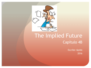 The Implied Future Capítulo 4B Escribe rápido 2016