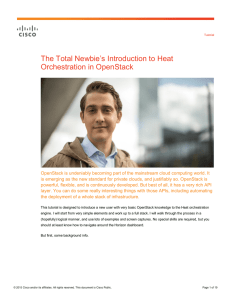 The Total Newbie’s Introduction to Heat Orchestration in OpenStack