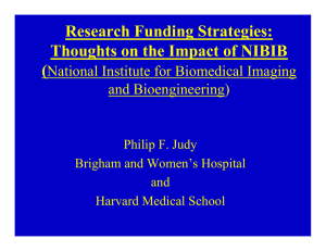 Research Funding Strategies: Thoughts on the Impact of NIBIB (