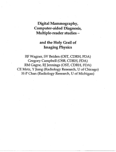 Digital Mammography Computer-aided Diagnosis Multiple-reader