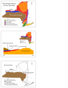 The Geologic History of New York State The Acadian Orogeny Devonian Strata
