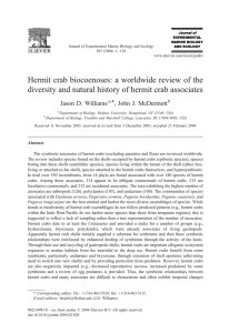 Hermit crab biocoenoses: a worldwide review of the