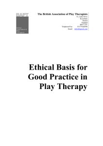 Ethical Basis for Good Practice in Play Therapy