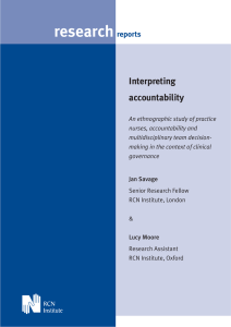 research Interpreting accountability reports