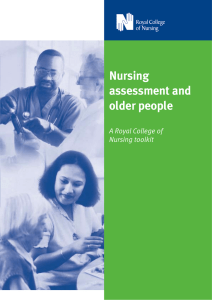 Nursing assessment and older people A Royal College of