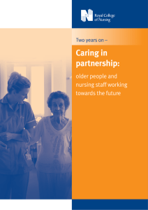 Caring in partnership: older people and nursing staff working