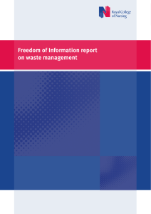 Freedom of Information report on waste management 1
