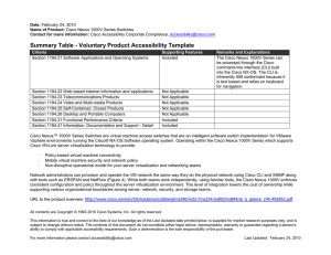 Summary Table - Voluntary Product Accessibility Template