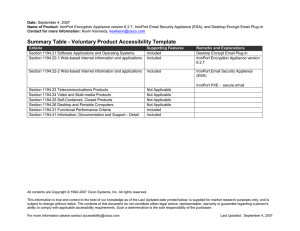 Summary Table - Voluntary Product Accessibility Template