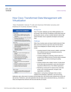 How Cisco Transformed Data Management with Virtualization