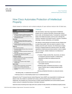 How Cisco Automates Protection of Intellectual Property Challenge