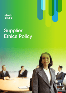 Supplier Ethics Policy