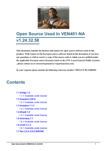 Open Source Used In VEN401-NA v1.24.32.58