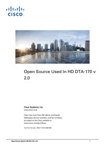 Open Source Used In HD DTA-170 v 2.0  Cisco Systems, Inc.