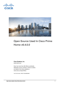 Open Source Used In Cisco Prime Home v6.4.0.0  Cisco Systems, Inc.