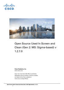 Open Source Used In Screen and 1.2.7.0