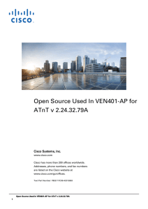 Open Source Used In VEN401-AP for ATnT v 2.24.32.79A  Cisco Systems, Inc.