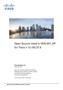 Open Source Used In VEN-501_AP for Telus v 12.102.37.9  Cisco Systems, Inc.