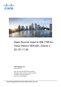 Open Source Used In ISB 7105 for Telus (Heron VEN-501_Client) v 32.131.11.25