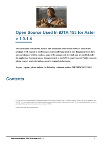 Open Source Used In iDTA 153 for Aster v 1.0.1 4