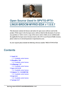 Open Source Used In SPVTG-IPTV- LINUX-BRDCM-MYRIO-EDA v 1.0.0.7