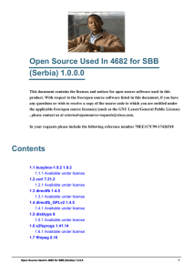 Open Source Used In 4682 for SBB (Serbia) 1.0.0.0