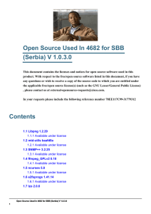 Open Source Used In 4682 for SBB (Serbia) V 1.0.3.0
