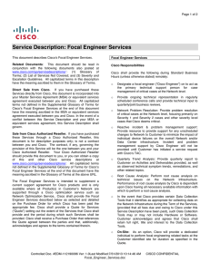 Service Description: Focal Engineer Services