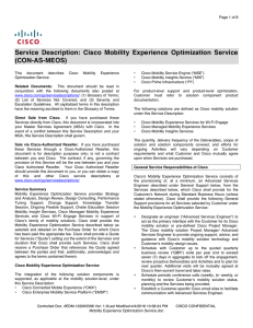 Service  Description:  Cisco  Mobility  Experience ... (CON-AS-MEOS)