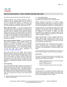 Service Description: Cisco Hosted Identity Services