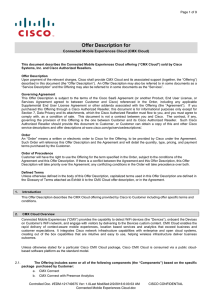 Offer Description for  Connected Mobile Experiences Cloud (CMX Cloud)