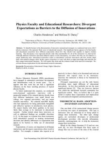 Physics Faculty and Educational Researchers: Divergent