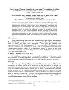 Multi-Layered Concept Maps for the Analysis of Complex Interview Data