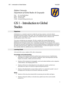 Hofstra University Department of Global Studies &amp; Geography